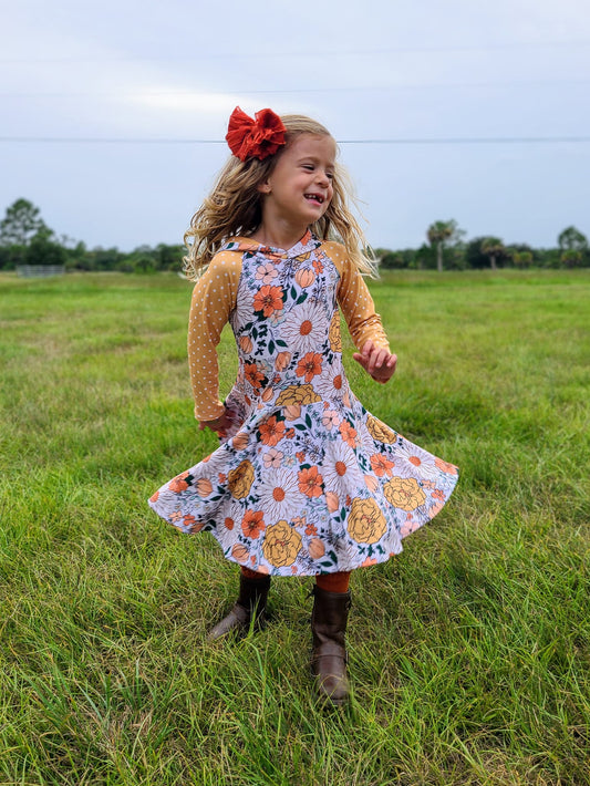 Custom Child Peplum Hoodie Dress