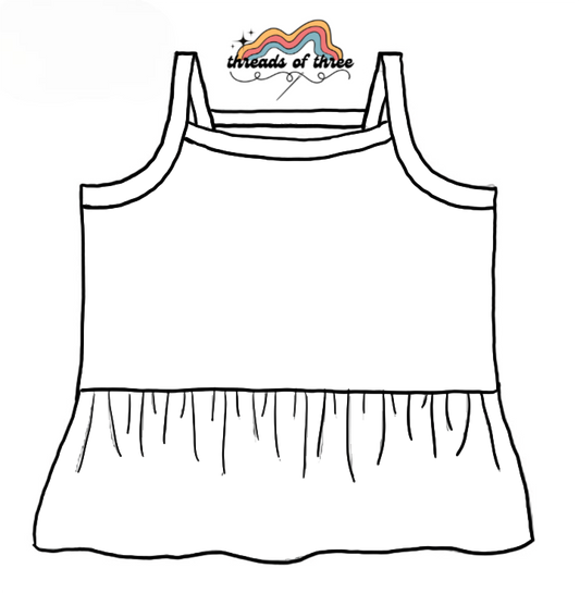 Custom Child Peplum Tank