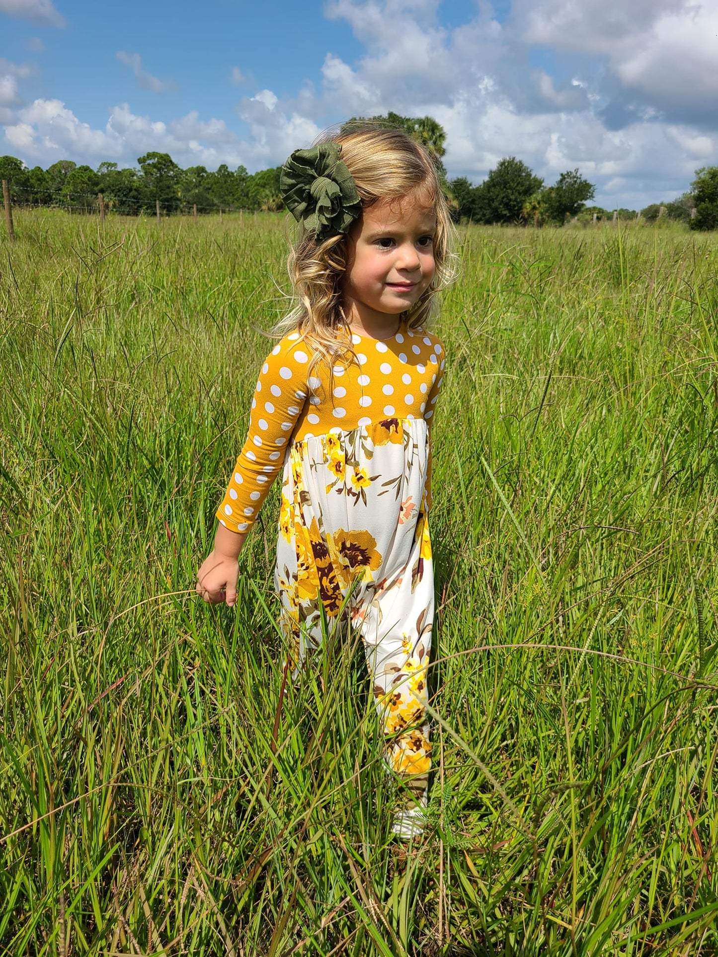 Custom Child Bow Back Romper