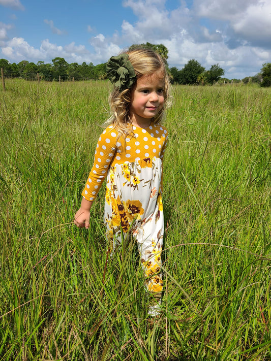 Custom Child Bow Back Romper