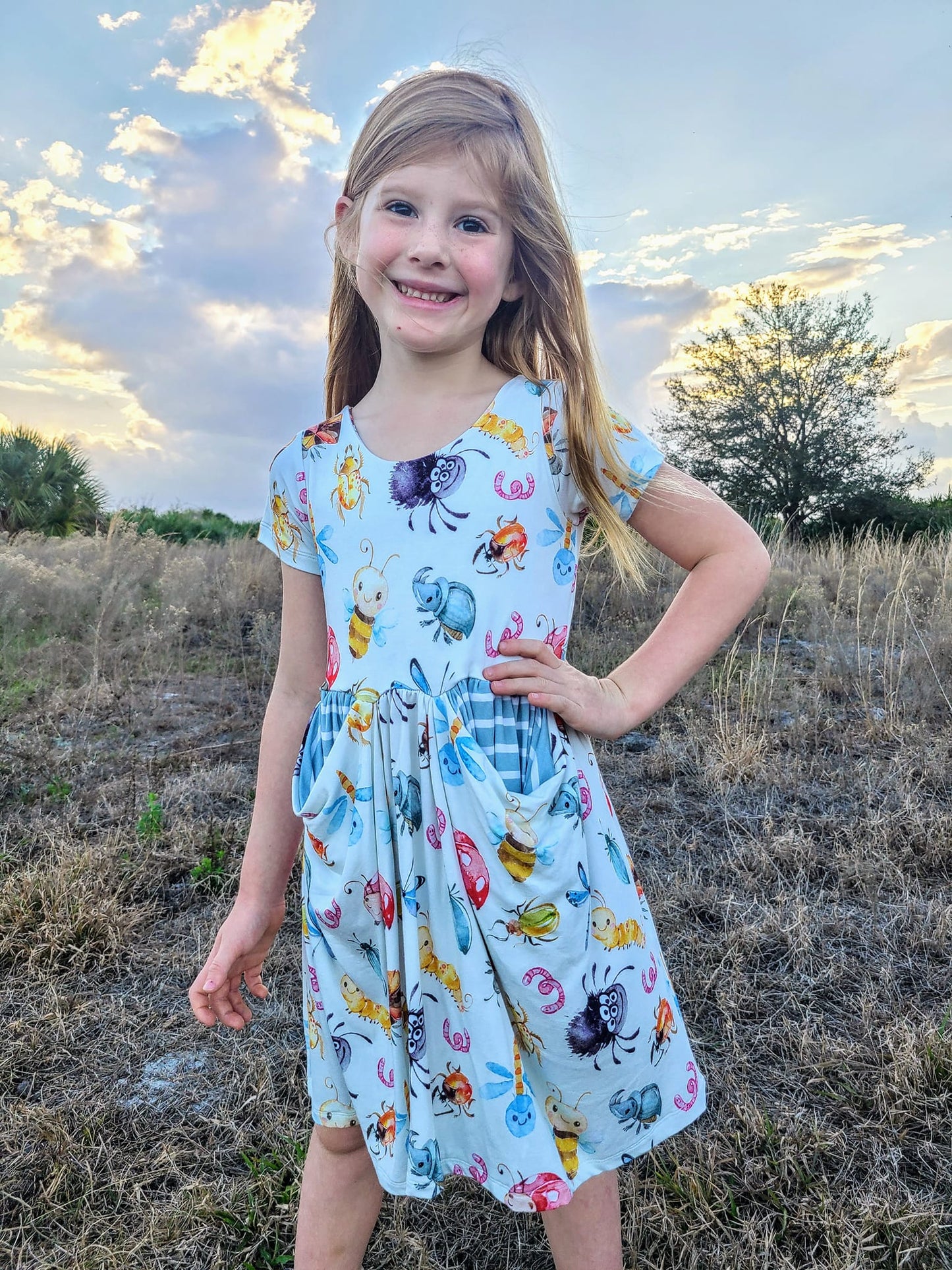Custom Child Slouchy Pocket Dress