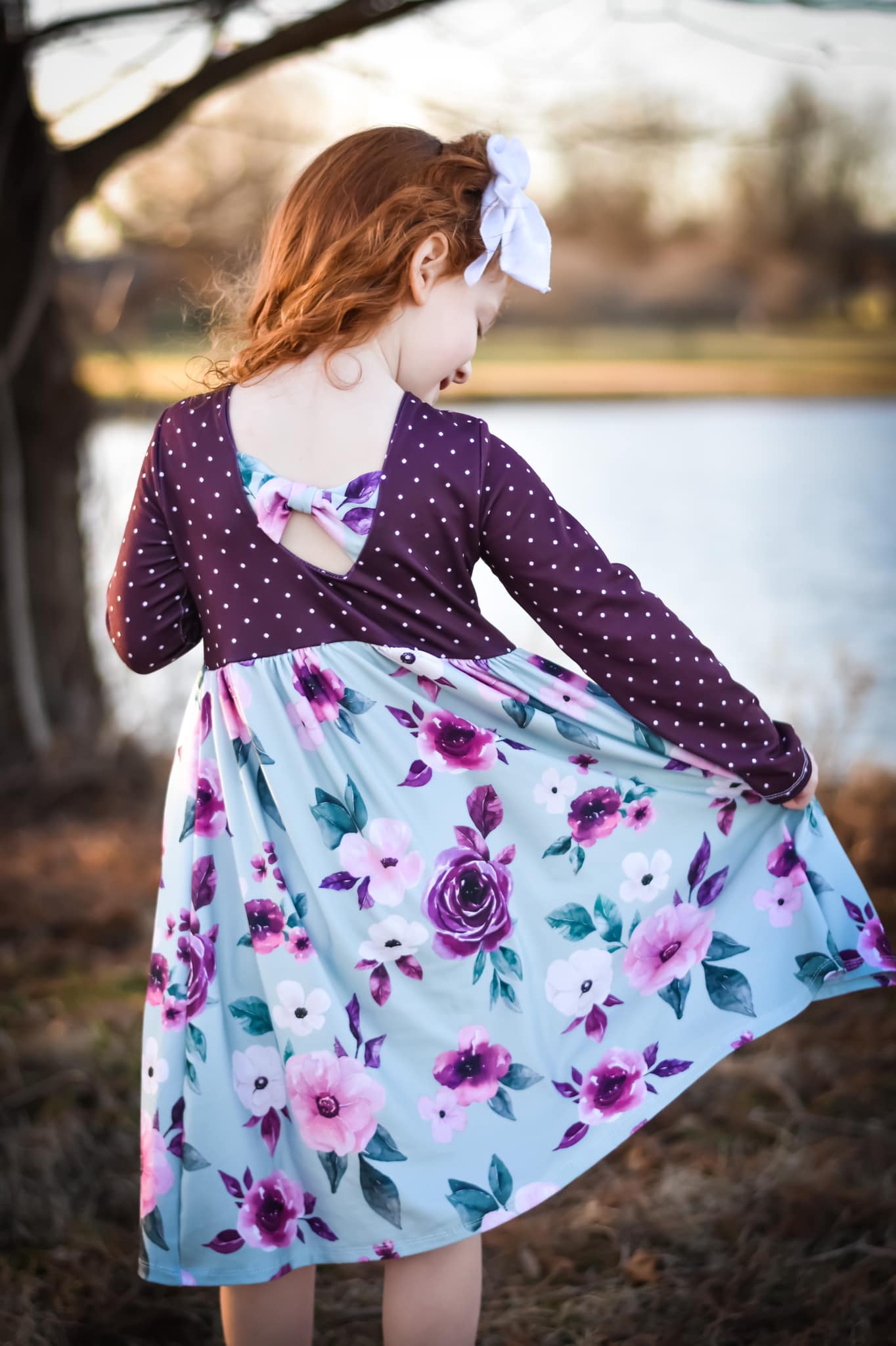 Custom Child Bow Back Dress