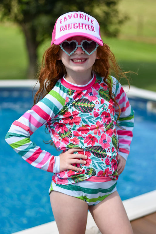 Custom Child Raglan Rash Set