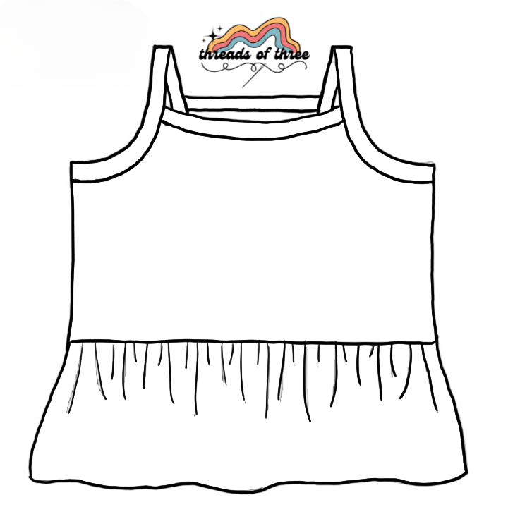 Custom Child Peplum Tank