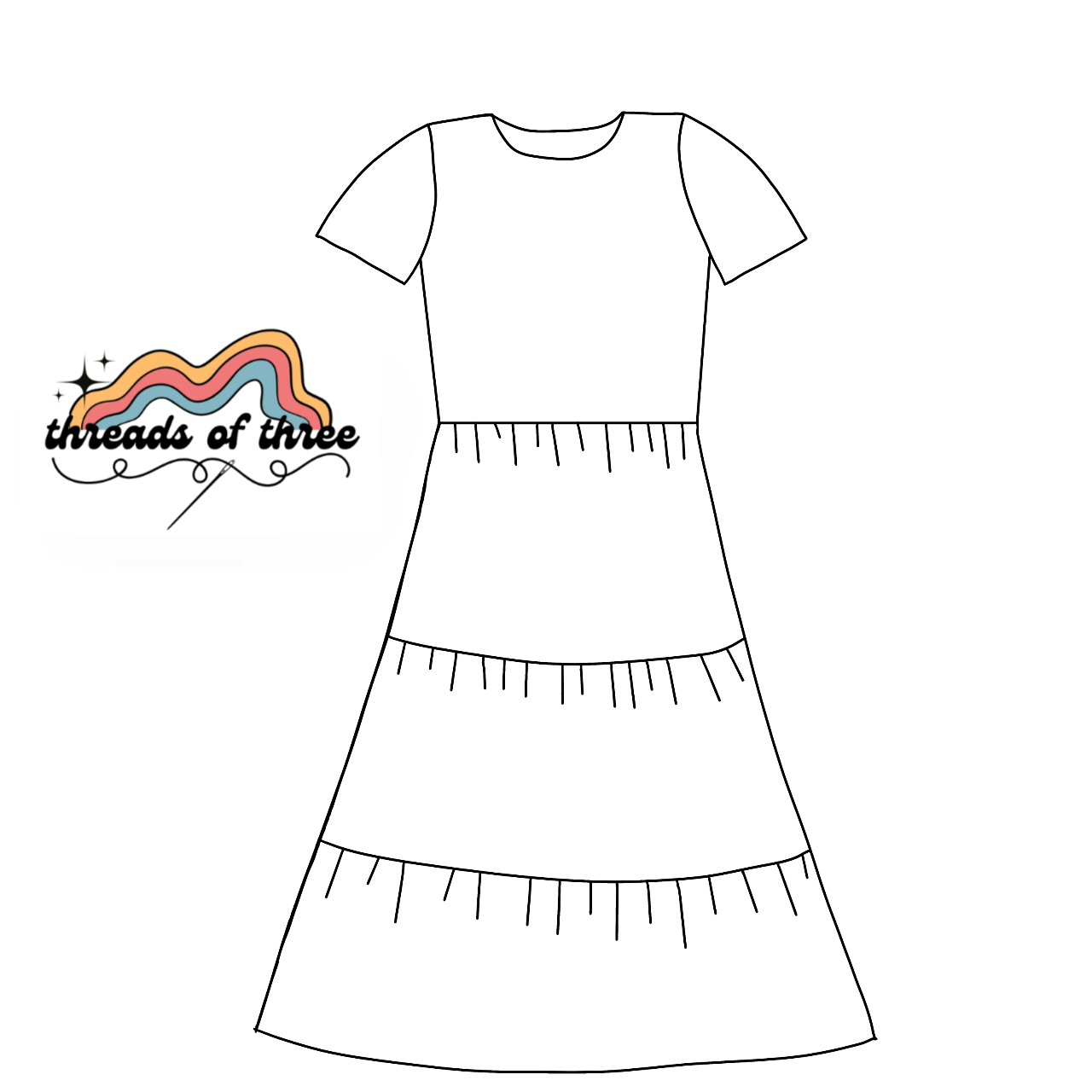 Custom Adult Gather Round Dress