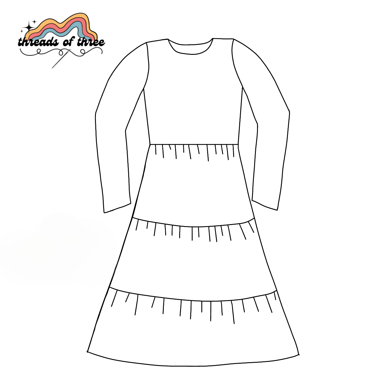 Custom Adult Gather Round Dress