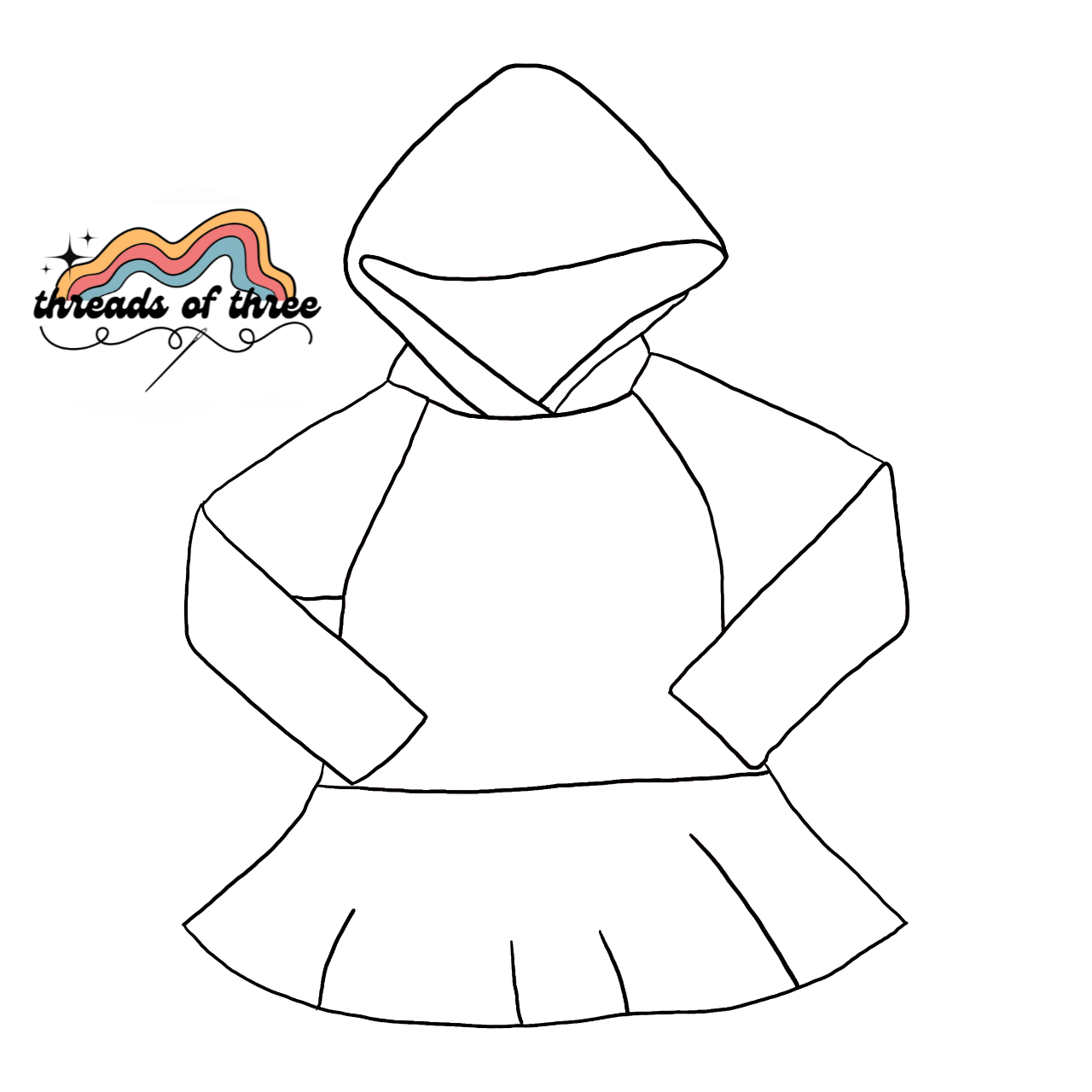 Custom Child Peplum Hoodie