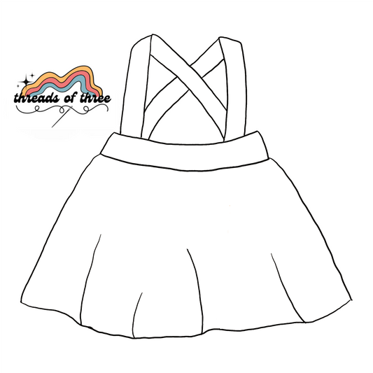 Custom Child Suspender Skirt