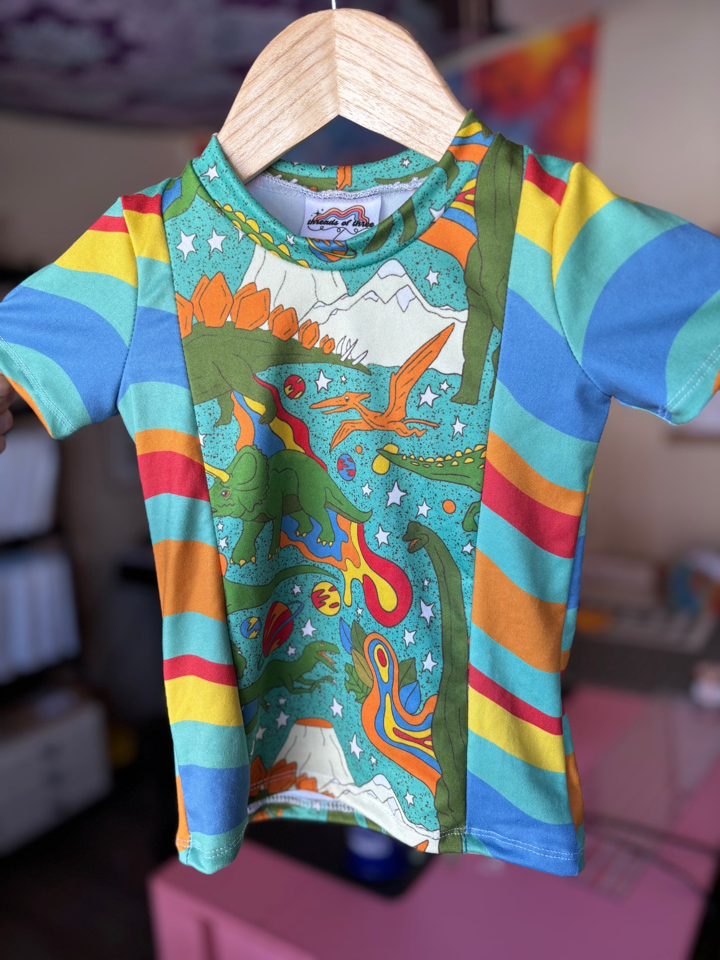 Custom Child Color Block Tee