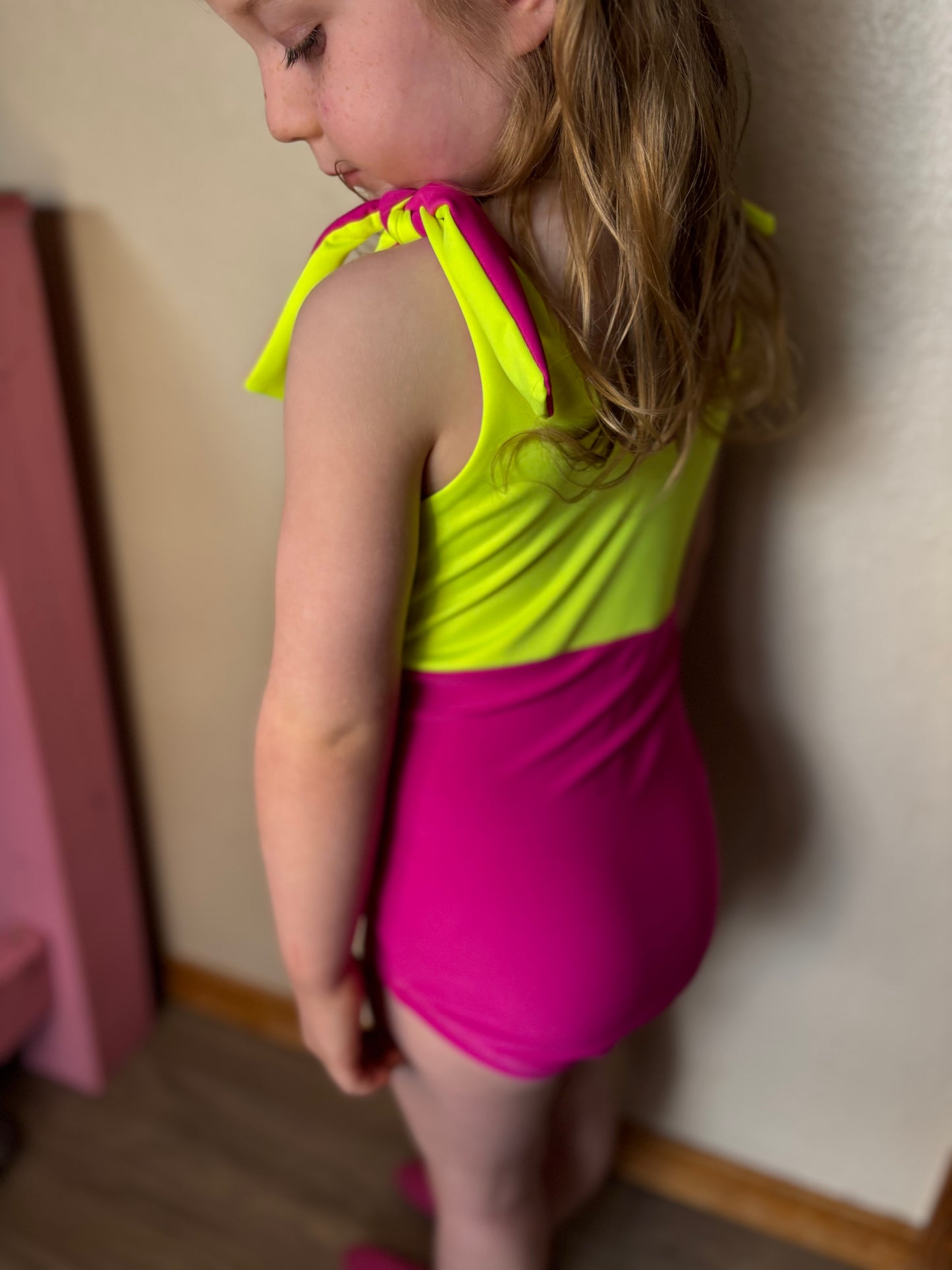 Custom Child Tie Top Swim Suit