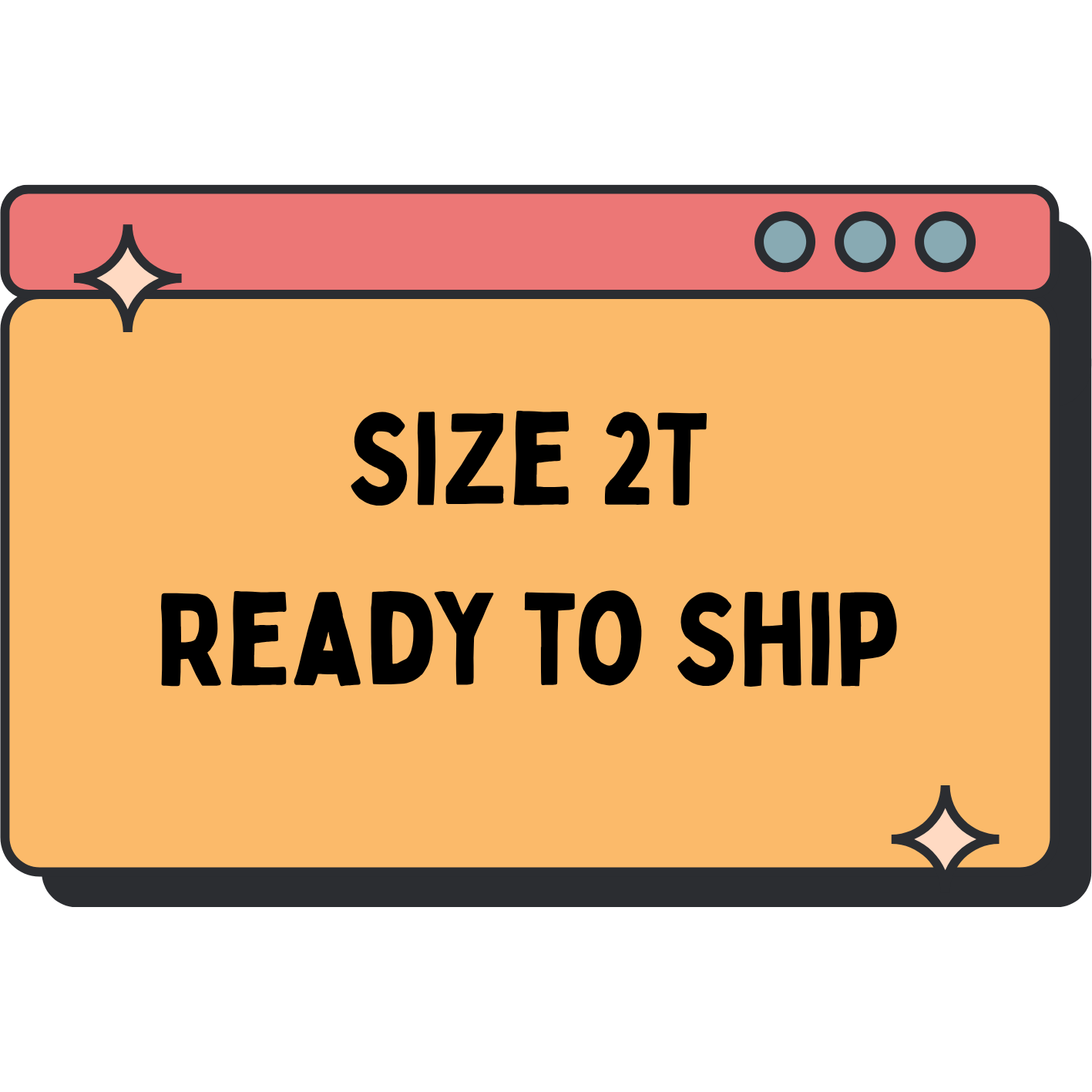 Size 2T Ready to Ship